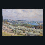 Alfred Sisley - Terrace at Saint-Germain, Spring Kitchen Towel<br><div class="desc">The Terrace at Saint-Germain, Spring / La Terrasse de Saint-Germain, printemps - Alfred Sisley, Oil on Canvas, 1875</div>