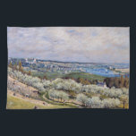 Alfred Sisley - Terrace at Saint-Germain, Spring Kitchen Towel<br><div class="desc">The Terrace at Saint-Germain,  Spring / La Terrasse de Saint-Germain,  printemps - Alfred Sisley,  Oil on Canvas,  1875</div>
