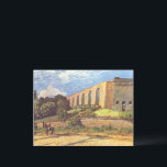 Alfred Sisley The Aqueduct of Marly Postcard<br><div class="desc">Alfred Sisley. The Aqueduct of Marly. Summer landscape. In the foreground is a rider on a black horse. Behind the stone wall is a large stone arched conduit. A green garden grows next to the architectural structure. White clouds fly across the blue sky. Reproduction of famous works of art images...</div>