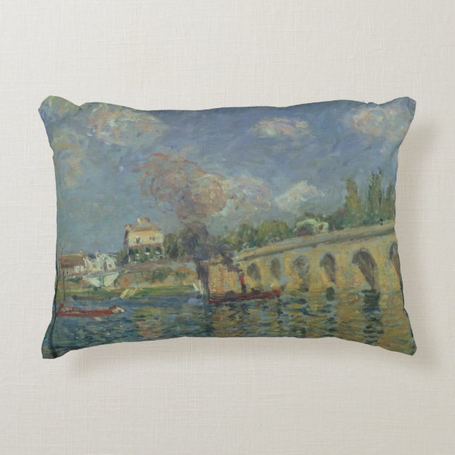 Alfred Sisley | The Bridge Accent Pillow (Front)