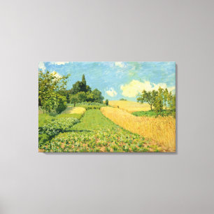 Alfred Sisley The Cornfield Canvas Print