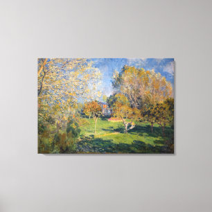 Alfred Sisley - The Garden of Hoschede, Montgeron Canvas Print