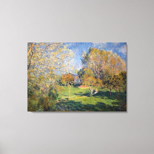Alfred Sisley - The Garden of Hoschede, Montgeron Canvas Print (Front)