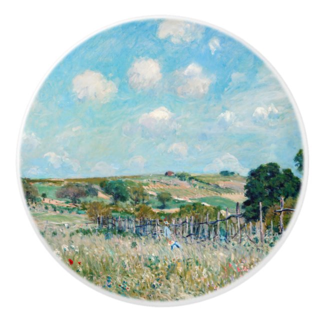 Alfred Sisley - The Meadow Ceramic Knob (Front)