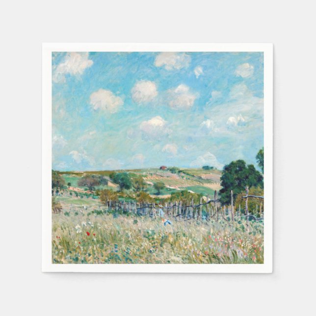 Alfred Sisley - The Meadow Napkin (Front)