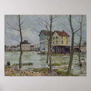 Alfred Sisley The Mills at Moret-sur-Loing Poster
