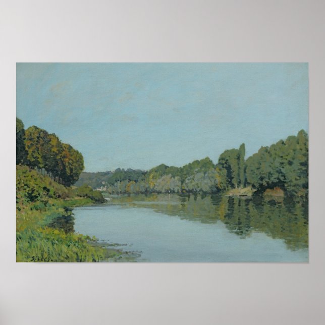 Alfred Sisley | The Seine at Bougival Poster (Front)