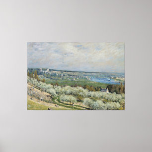 Alfred Sisley The Terrace at Saint-Germain, Spring Canvas Print