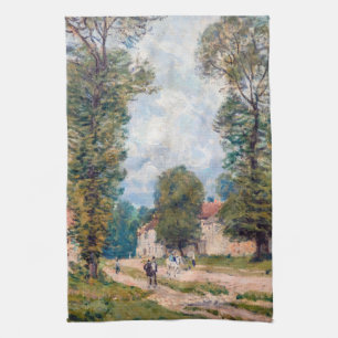 Alfred Sisley - The Versailles Road Kitchen Towel