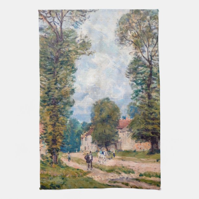 Alfred Sisley - The Versailles Road Kitchen Towel (Vertical)