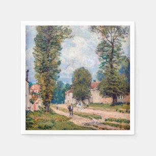 Alfred Sisley - The Versailles Road Napkin