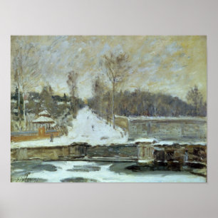 Alfred Sisley The Watering Place at Marly-le-Roi Poster