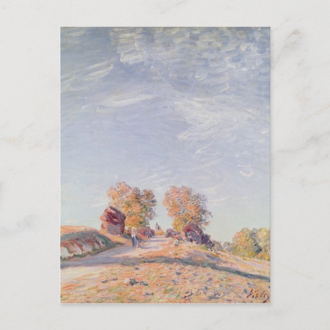 Alfred Sisley | Uphill Road in Sunshine Postcard (Front)