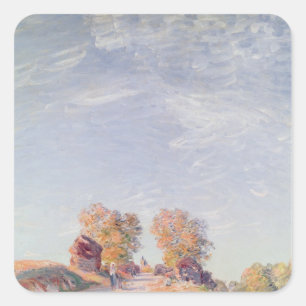 Alfred Sisley   Uphill Road in Sunshine Square Sticker