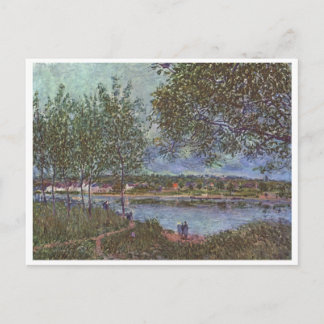 Alfred Sisley Weg der alten Fähre in By 1880 Postcard