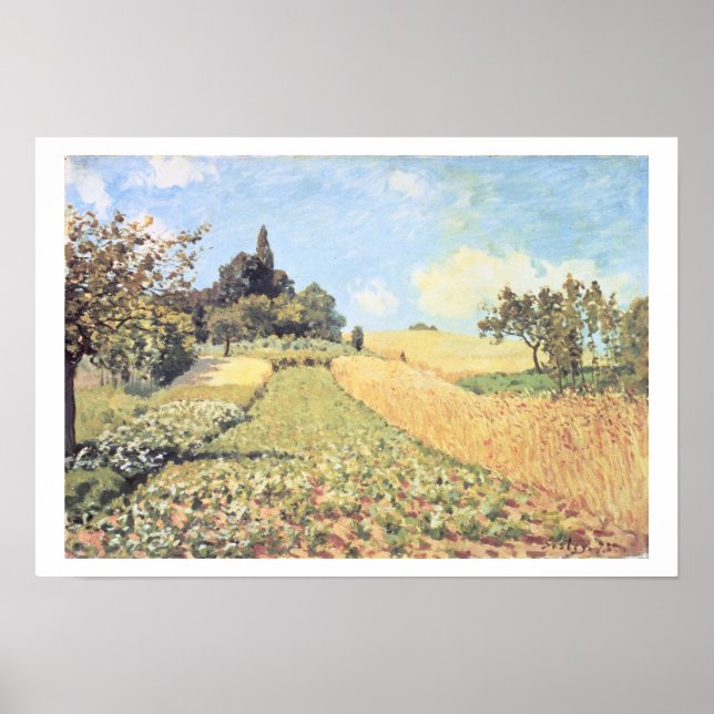Alfred Sisley | Wheat Field Poster (Front)