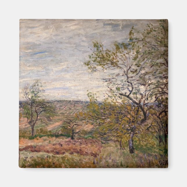 Alfred Sisley - Windy Day at Veneux Magnet (Front)