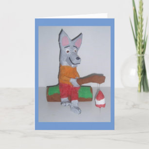 "Alfred the Fisherwolf" Get Well Card