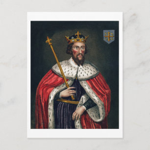 Alfred the Great (849-99), after a painting in the Postcard