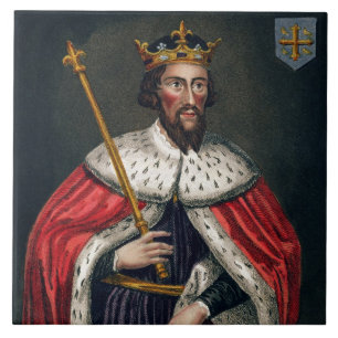 Alfred the Great (849-99), after a painting in the Tile