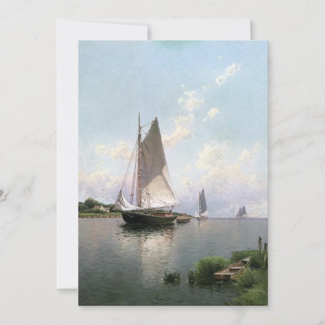 Alfred Thompson Bricher - Blue Point, Long Island Invitation (Front)