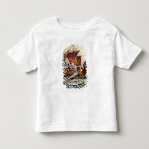 Alfred's galleys attacking the Viking Dragon Toddler T-shirt