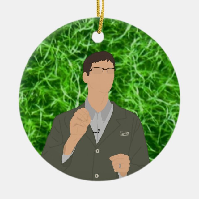 Algae Ceramic Ornament (Front)