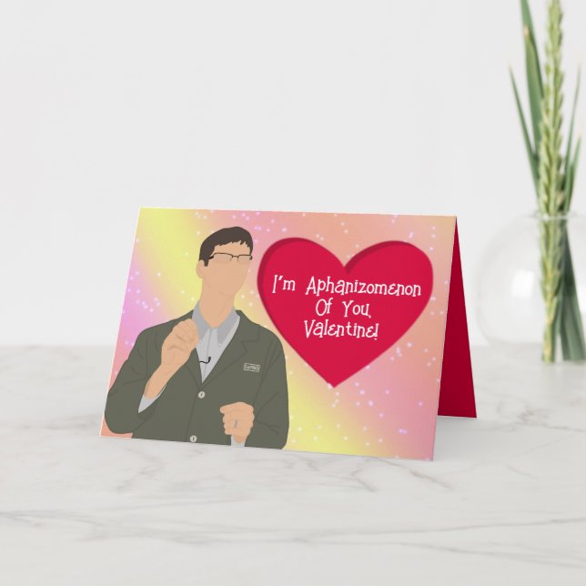 Algae Valentines Thank You Card (Front)