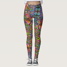 "Algaehuasca," Print Leggings by Dax + Haeckel
