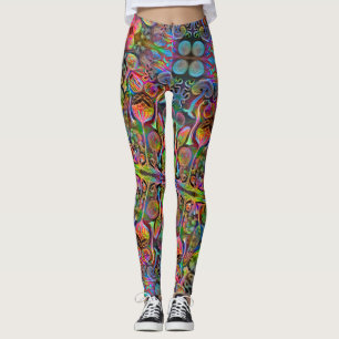 "Algaehuasca," Print Leggings by Dax + Haeckel