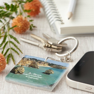 Algarve beach vacation in Portugal Keychain