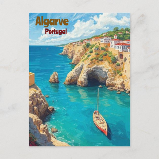 Algarve Portugal Carte Postale Pittoresque - Voyag (Devant)
