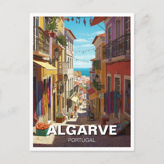 Algarve Portugal Travel Postcard (Front)