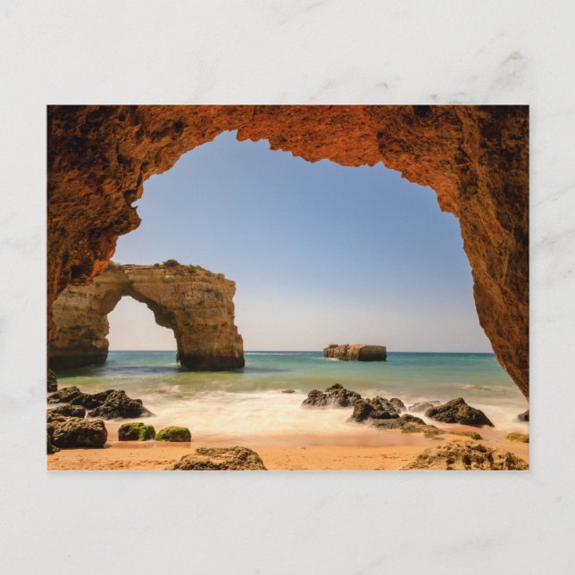 Algarve - Praia de Albandeira carte postale pas de (Devant)