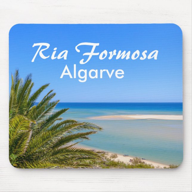 Algarve Ria Formosa Beach and Sea in Portugal Mouse Pad (Front)