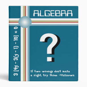 Algebra - 1" binder