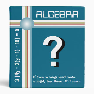 Algebra - 1" binder