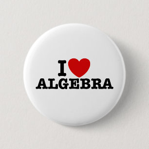 Algebra 2 Inch Round Button
