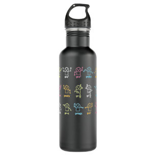 Algebra Dance Funny Graph Figures Math Equation Te 710 Ml Water Bottle