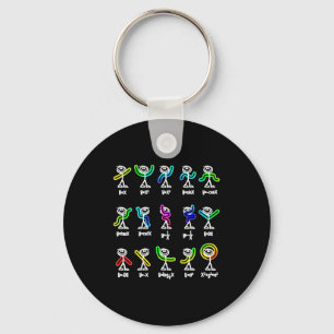 Algebra Dance Funny Graph Figures Math  Keychain