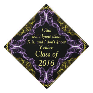 Algebra Humour, Graduation - Or YOUR text Cap Topper