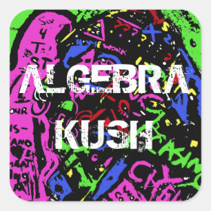 ALGEBRA KUSH SQUARE STICKER