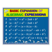 Algebra Math Classroom Poster - Blue Ocean