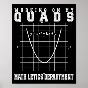 Algebra math gym teacher mathletics working my qua poster
