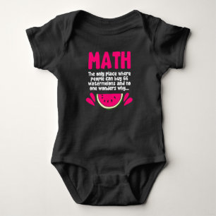 Algebra Math Teacher Mathematics Science Humor Baby Bodysuit