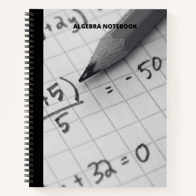 ALGEBRA NOTES NOTEBOOK (Front)