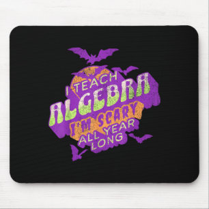 Algebra Teacher Halloween Soky Ghost Math Mathemat Mouse Pad