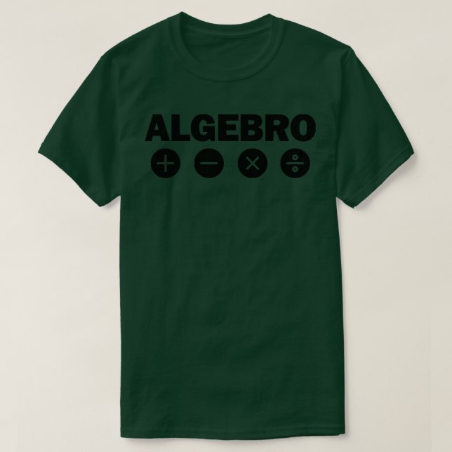 Algebro Funny Geek Algebra Math Nerd Mathlete Math T-Shirt (Design Front)