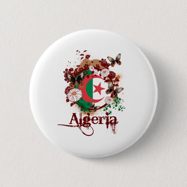 Algeria 2 Inch Round Button (Front)