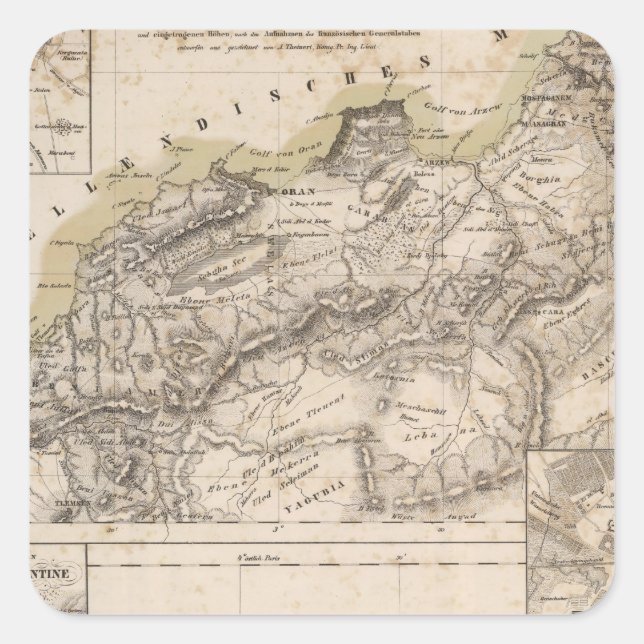 Algeria 2 square sticker (Front)